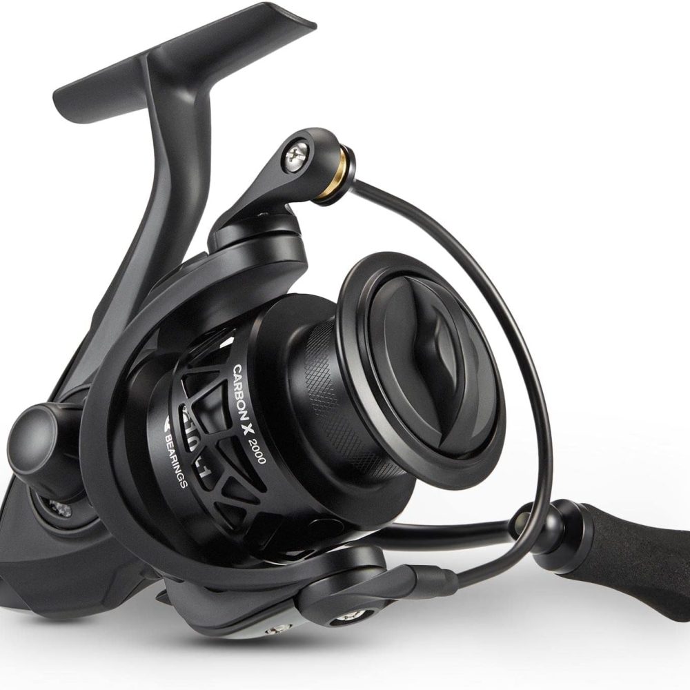 Piscifun Carbon X Spinning Reels, Light to 5.1oz, Carbon Frame and Rotor, 33LBs Max Drag, 10+1 Shielded BB, 5.2:1/6.2:1 High Speed Gear Ratio, Smooth Powerful Saltwater Freshwater Spinning Reel